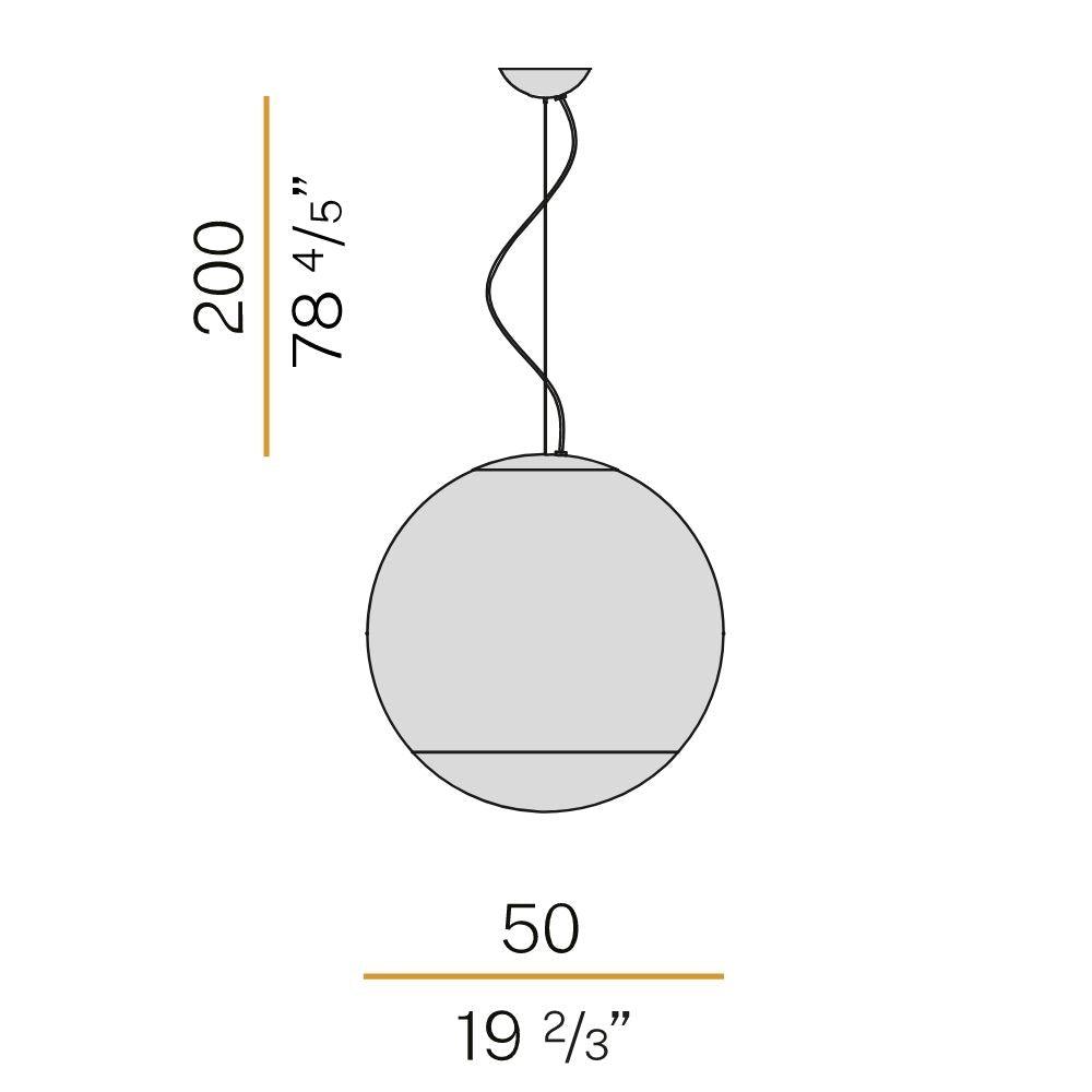 Panzeri Smoke suspension lamp LED diam. 50 cm by Silvia Poma - Buy now on ShopDecor - Discover the best products by PANZERI design