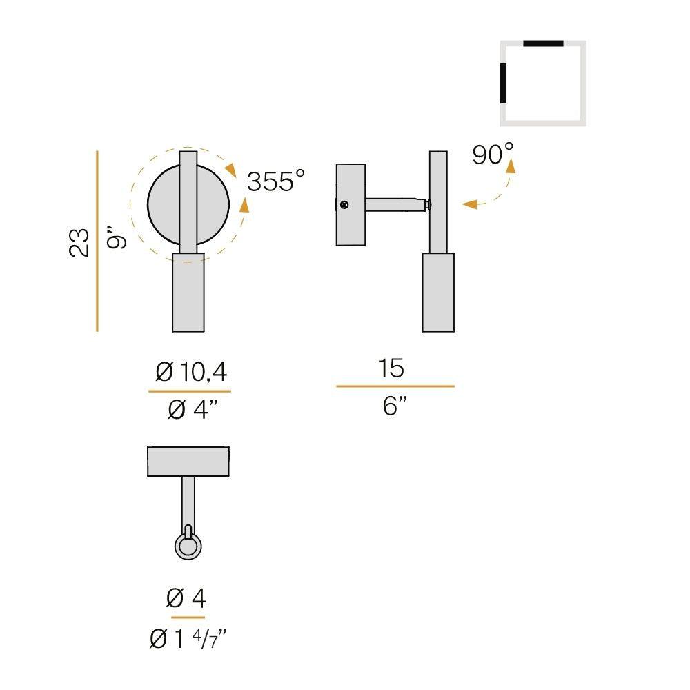 Panzeri Tubino ceiling/wall lamp LED by Matteo Thun - Buy now on ShopDecor - Discover the best products by PANZERI design