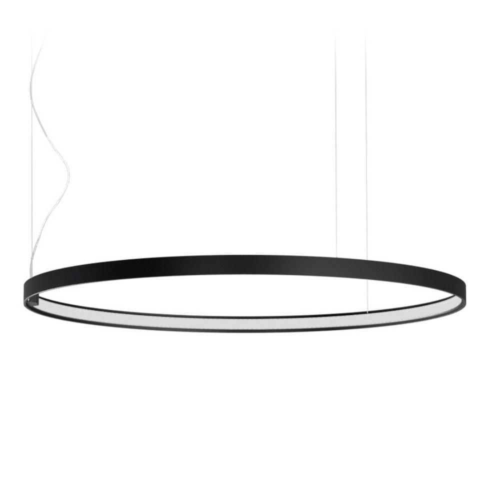 Panzeri Zero Round suspension lamp LED diam. 100 cm Panzeri Black - Buy now on ShopDecor - Discover the best products by PANZERI design