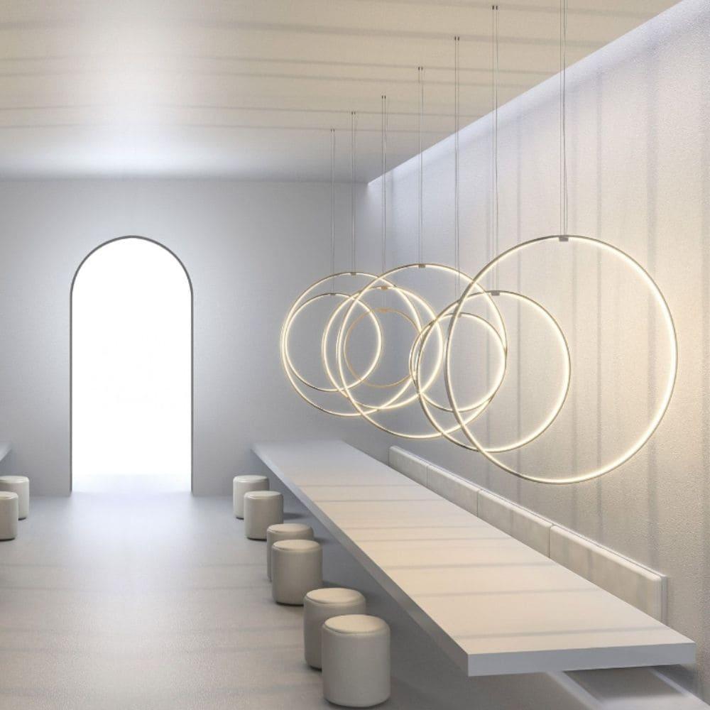 Panzeri Zero Round Vertical suspension lamp diam. 100 cm - Buy now on ShopDecor - Discover the best products by PANZERI design