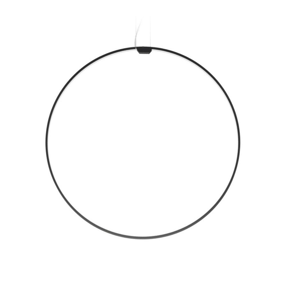 Panzeri Zero Round Vertical suspension lamp diam. 75 cm Panzeri Black - Buy now on ShopDecor - Discover the best products by PANZERI design