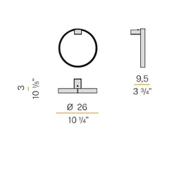 Panzeri Zero Round wall lamp LED by Enzo Panzeri - Buy now on ShopDecor - Discover the best products by PANZERI design