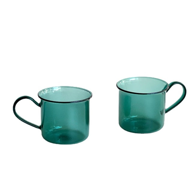 Colorful borosilicate glass cup set