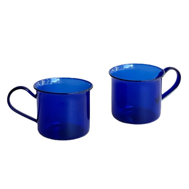Colorful borosilicate glass cup set
