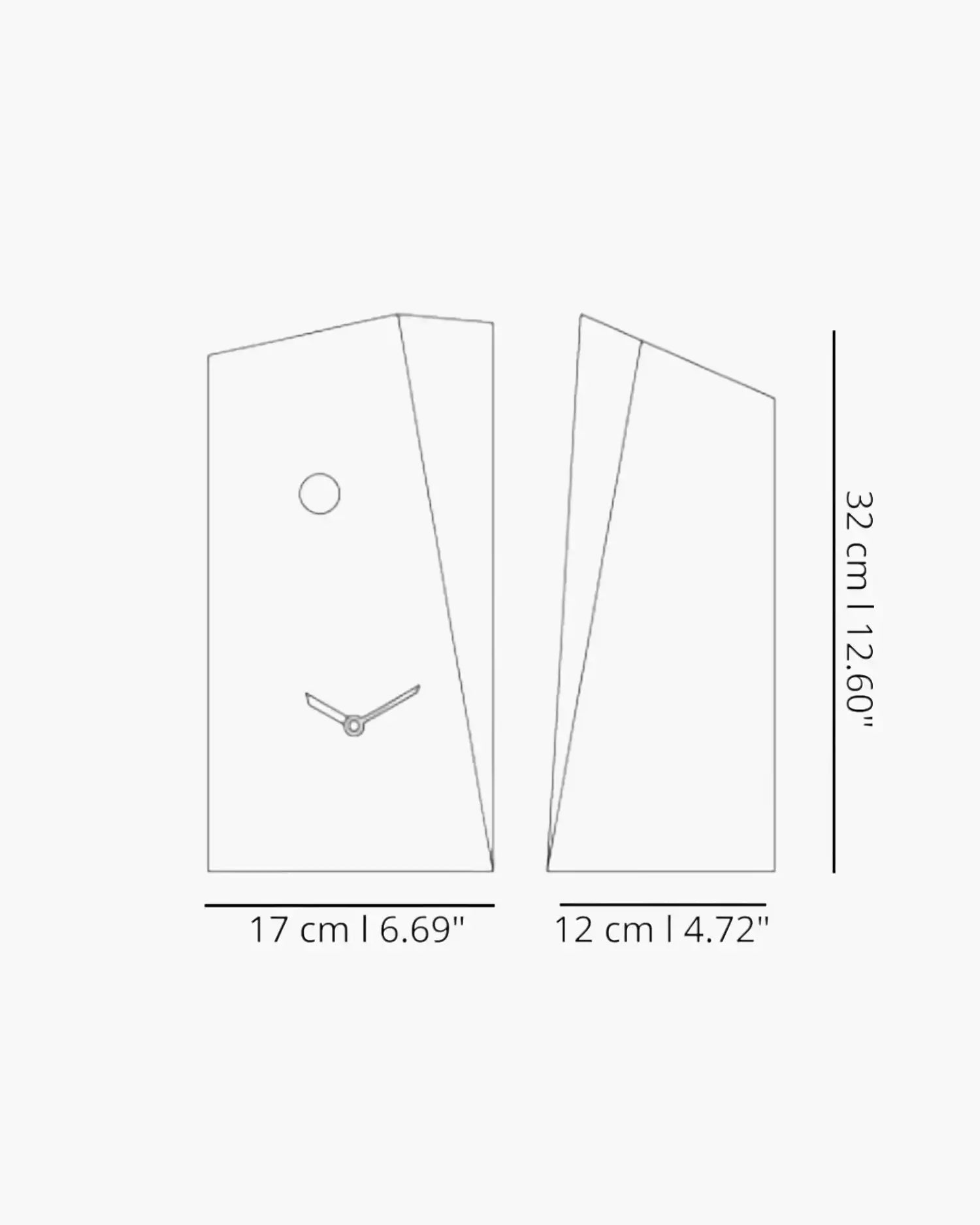 Progetti Monolith cuckoo/table clock - Buy now on ShopDecor - Discover the best products by PROGETTI design