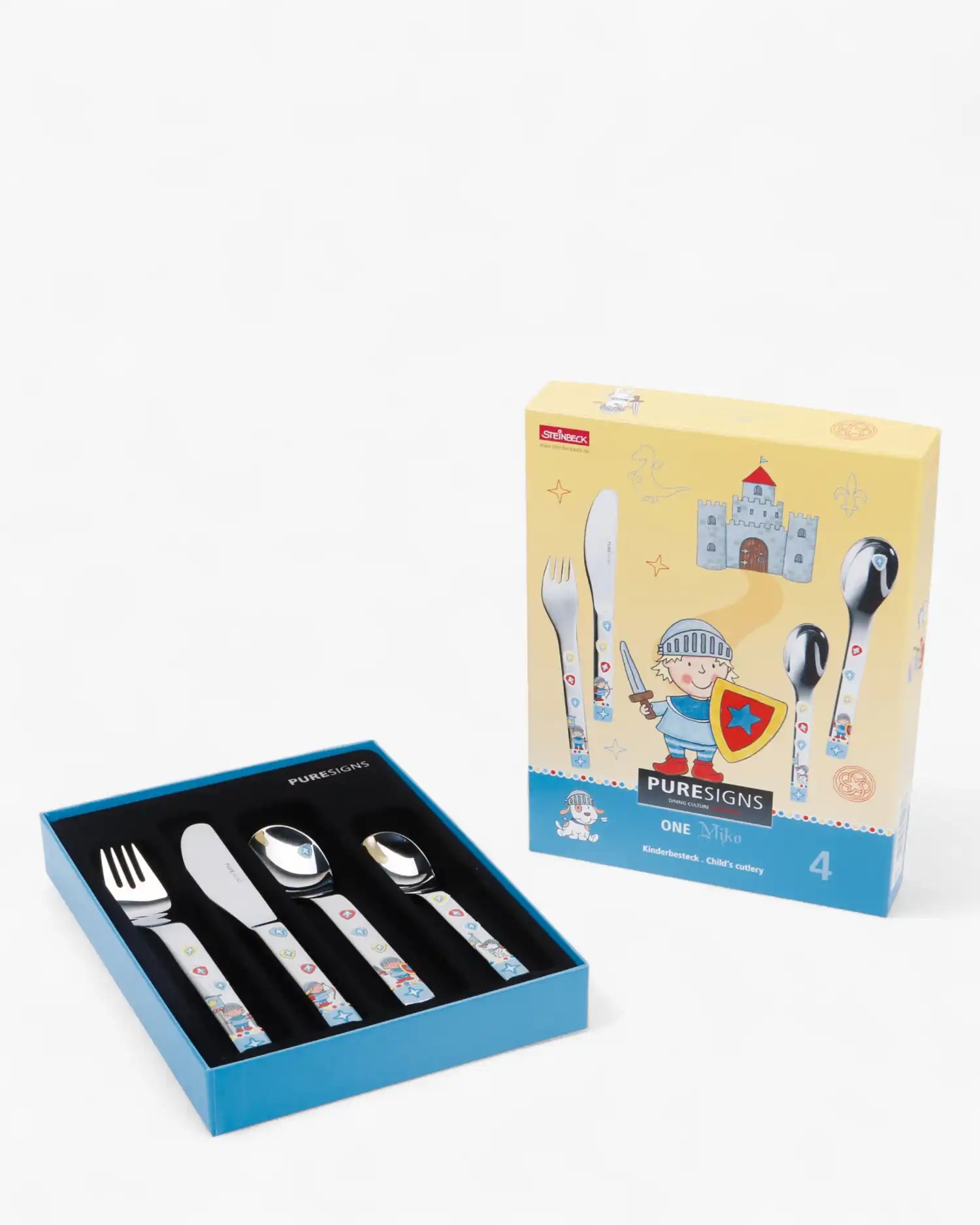 Puresigns Miko set 4 pieces children's cutlery - Buy now on ShopDecor - Discover the best products by PURESIGNS design