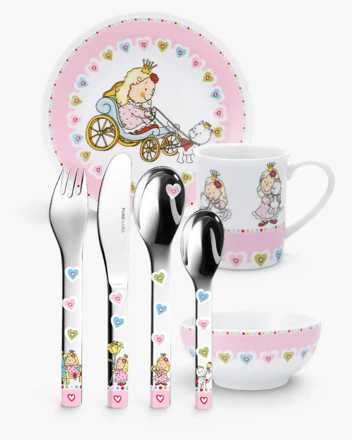 Puresigns Nelia set 7 pieces children's tableware - Buy now on ShopDecor - Discover the best products by PURESIGNS design