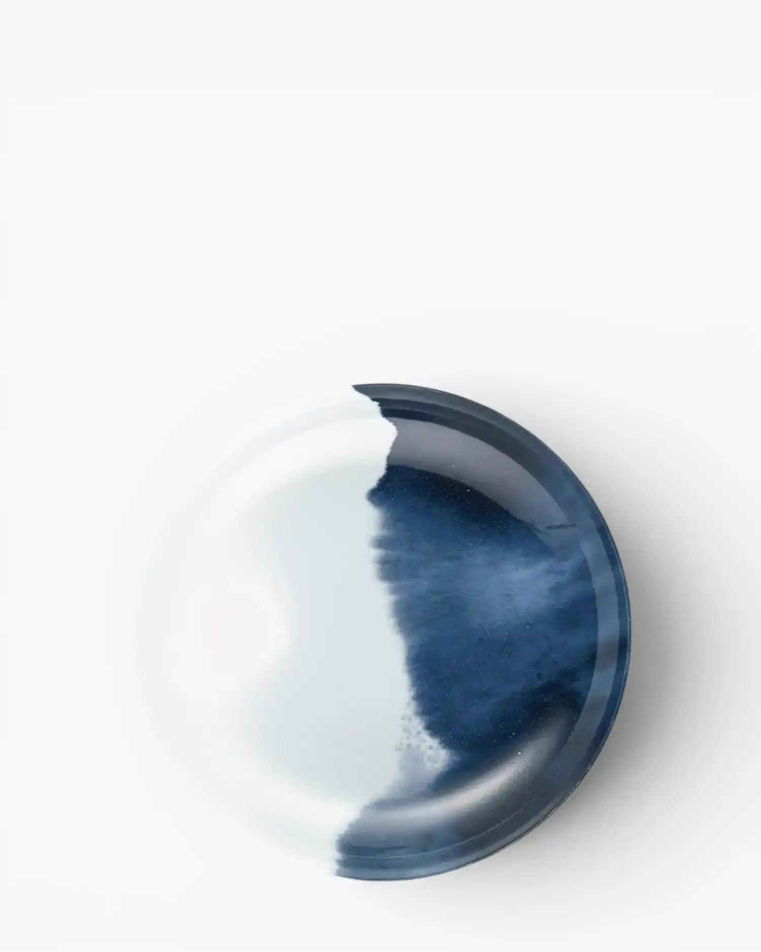 Raynaud Abysses coupe deep plate in Limoges porcelain with blue decoration - Buy now on ShopDecor - Discover the best products by RAYNAUD design