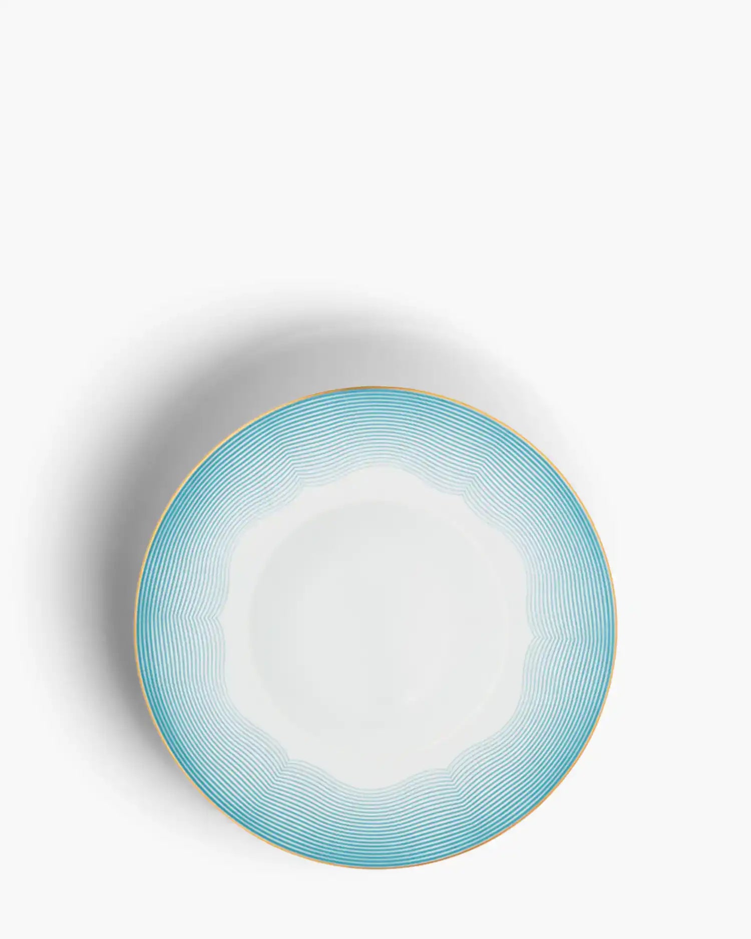 Raynaud Aura coupe deep plate in Limoges porcelain with light blue decoration ∅ 27 cm - Buy now on ShopDecor - Discover the best products by RAYNAUD design