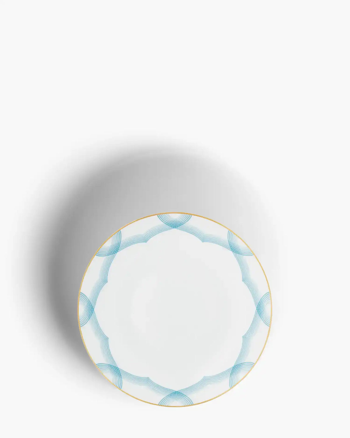 Raynaud Aura coupe deep plate in Limoges porcelain with light blue decoration ∅ 22 cm - Buy now on ShopDecor - Discover the best products by RAYNAUD design