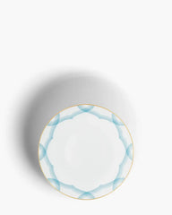 Raynaud Aura coupe deep plate in Limoges porcelain with light blue decoration ∅ 22 cm - Buy now on ShopDecor - Discover the best products by RAYNAUD design