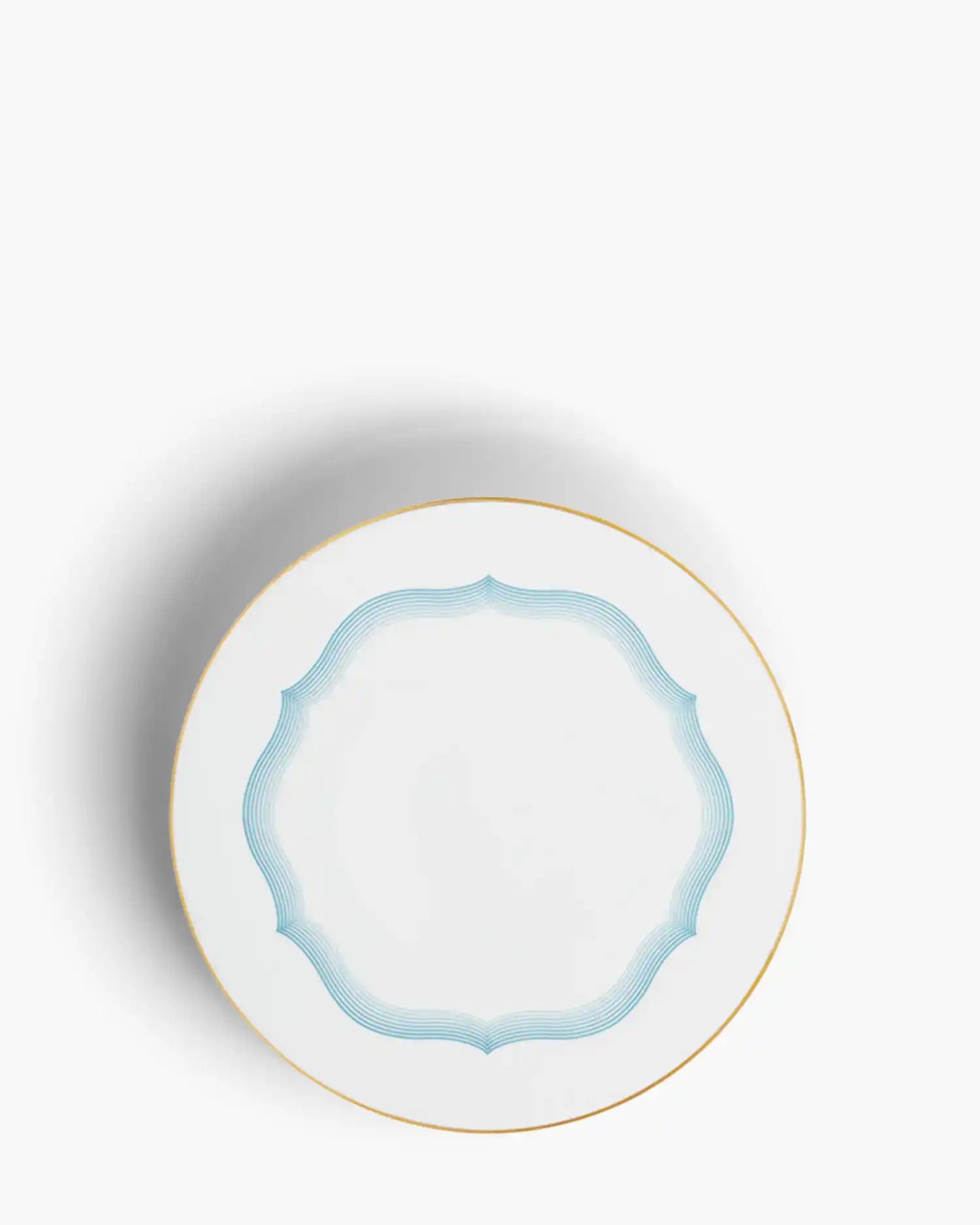 Raynaud Aura coupe dinner plate in Limoges porcelain with light blue decoration ∅ 27 cm - Buy now on ShopDecor - Discover the best products by RAYNAUD design