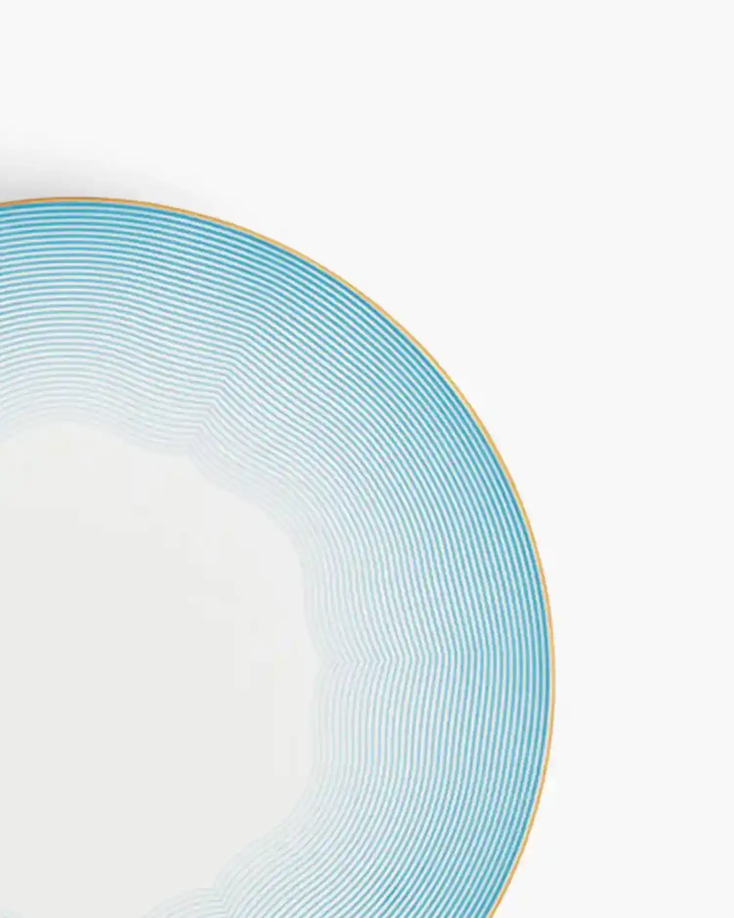 Raynaud Aura coupe presentation plate in Limoges porcelain with light blue decoration - Buy now on ShopDecor - Discover the best products by RAYNAUD design