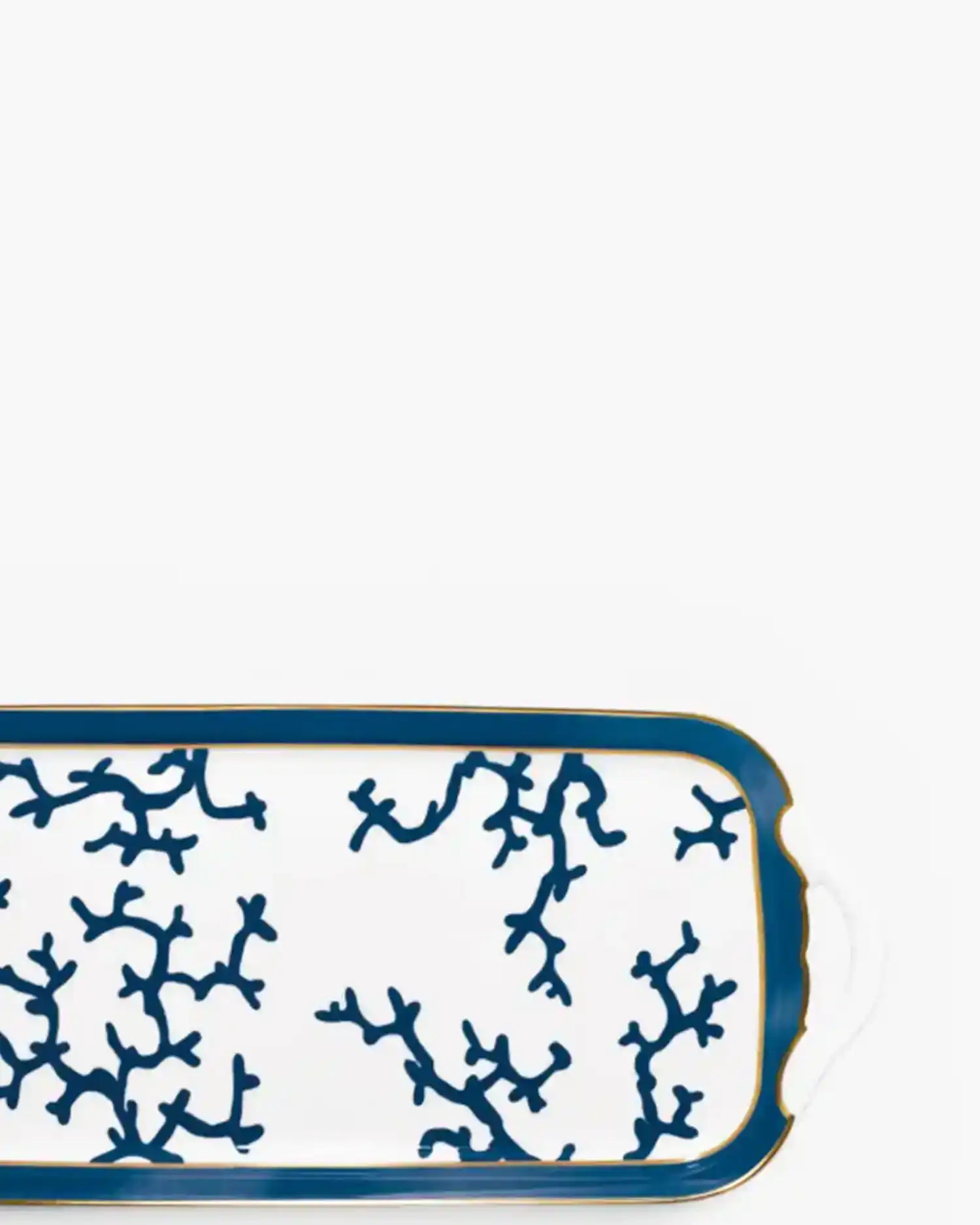 Raynaud Cristobal long cake serving plate in Limoges porcelain - Buy now on ShopDecor - Discover the best products by RAYNAUD design