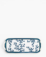 Raynaud Cristobal long cake serving plate in Limoges porcelain Marine Blue Cristobal 40x15 cm - Buy now on ShopDecor - Discover the best products by RAYNAUD design