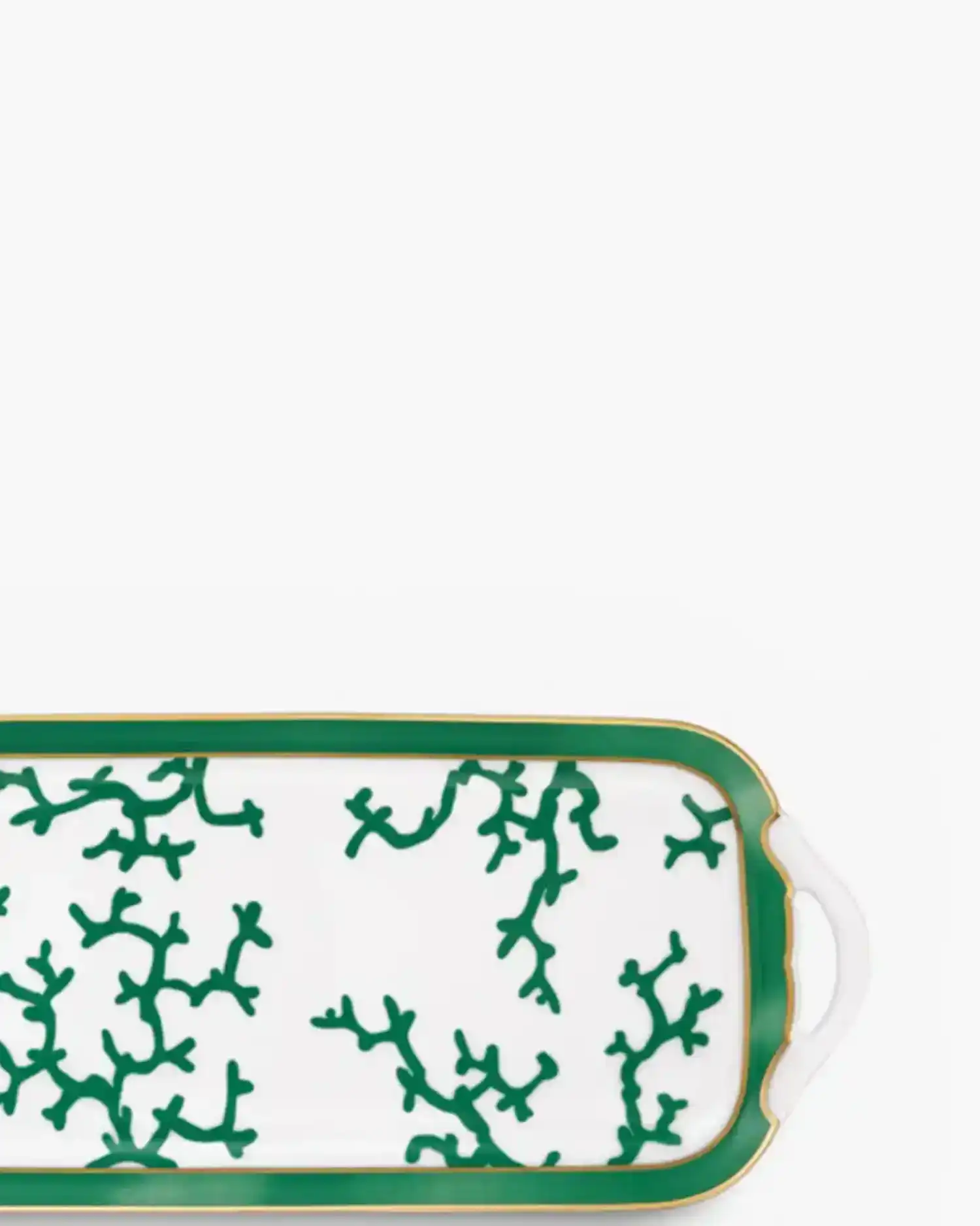 Raynaud Cristobal long cake serving plate in Limoges porcelain - Buy now on ShopDecor - Discover the best products by RAYNAUD design