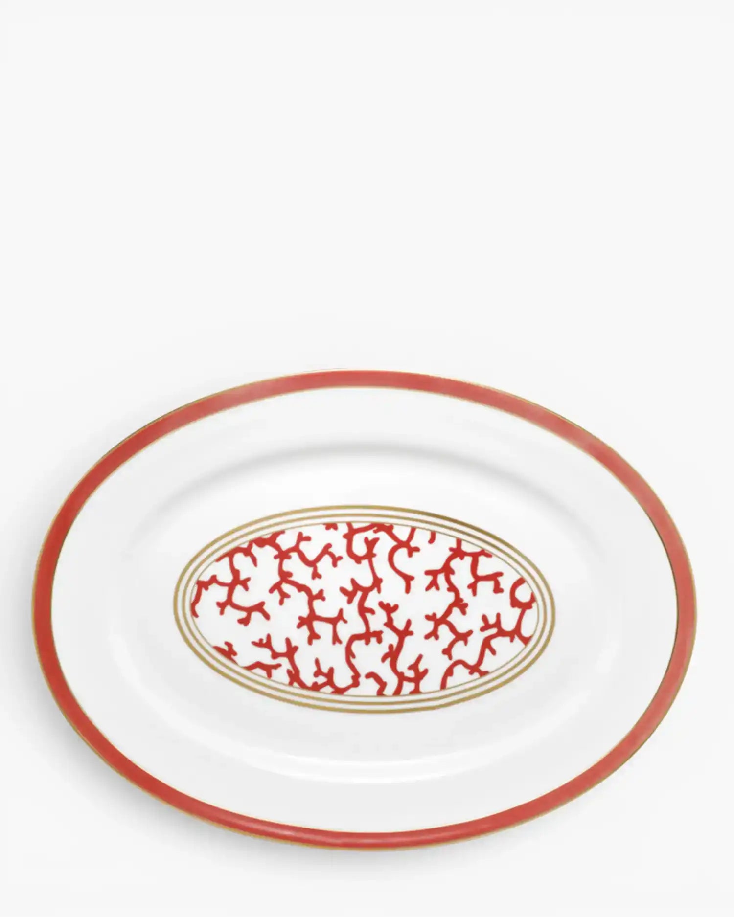 Raynaud Cristobal oval platter in Limoges porcelain Red Cristobal 41 cm - Buy now on ShopDecor - Discover the best products by RAYNAUD design