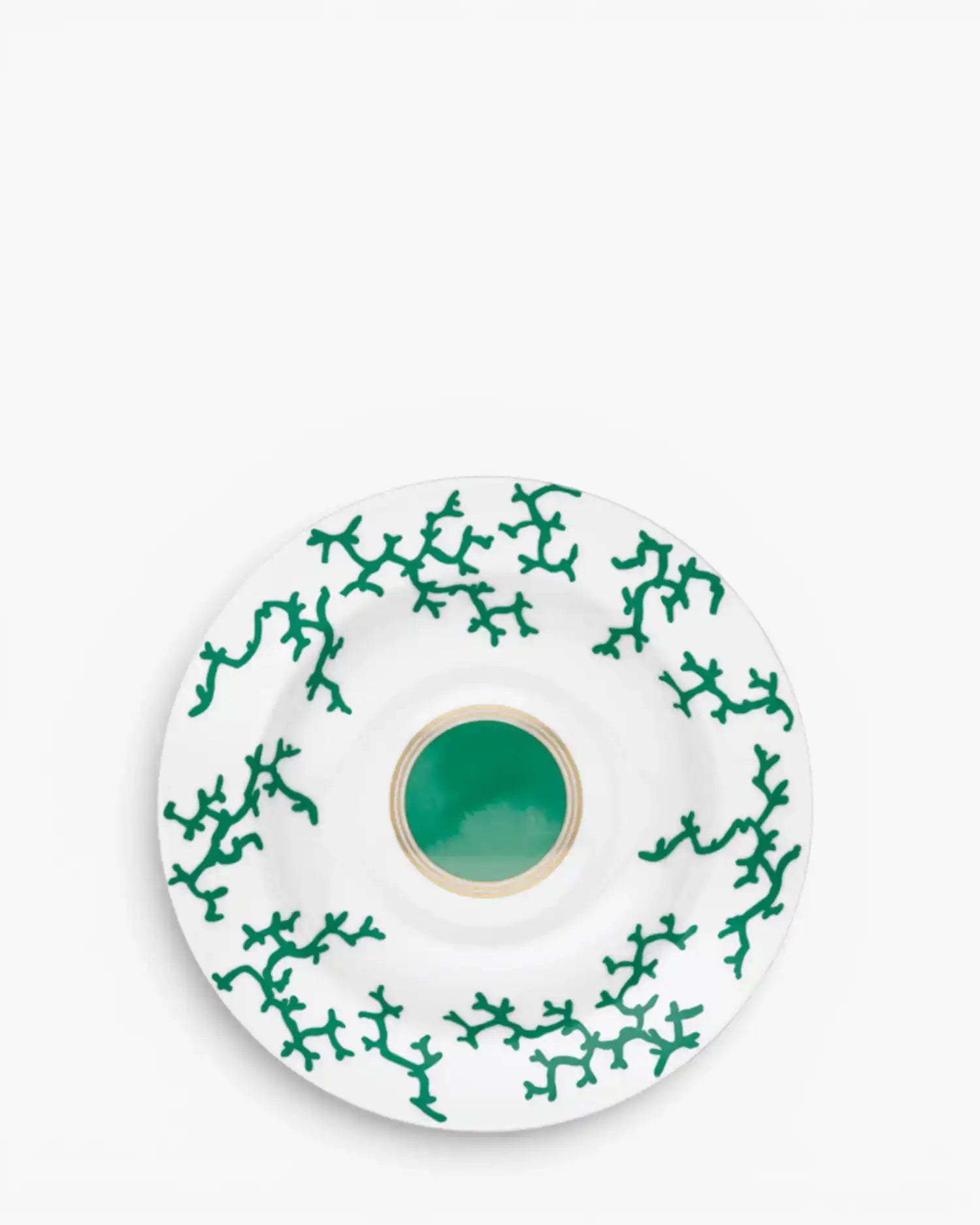 Raynaud Cristobal rim deep plate in Limoges porcelain Emerald Green Cristobal ∅ 29 cm - Buy now on ShopDecor - Discover the best products by RAYNAUD design