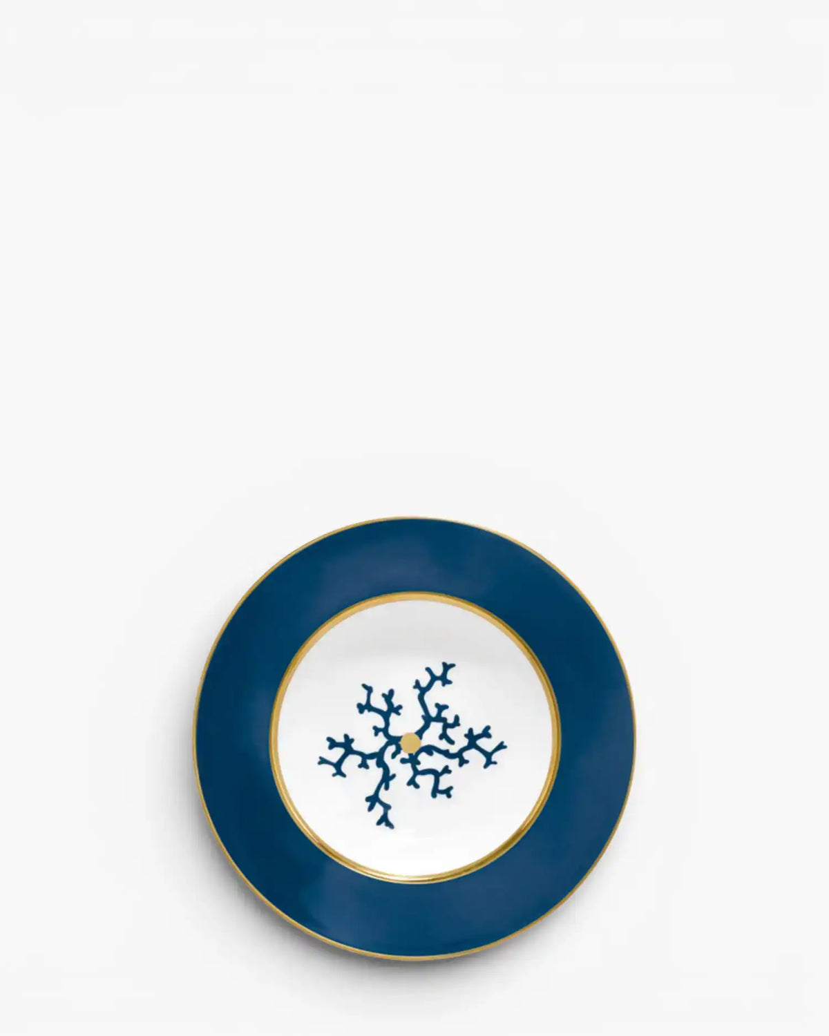 Raynaud Cristobal rim deep plate in Limoges porcelain Marine Blue Cristobal ∅ 21 cm - Buy now on ShopDecor - Discover the best products by RAYNAUD design