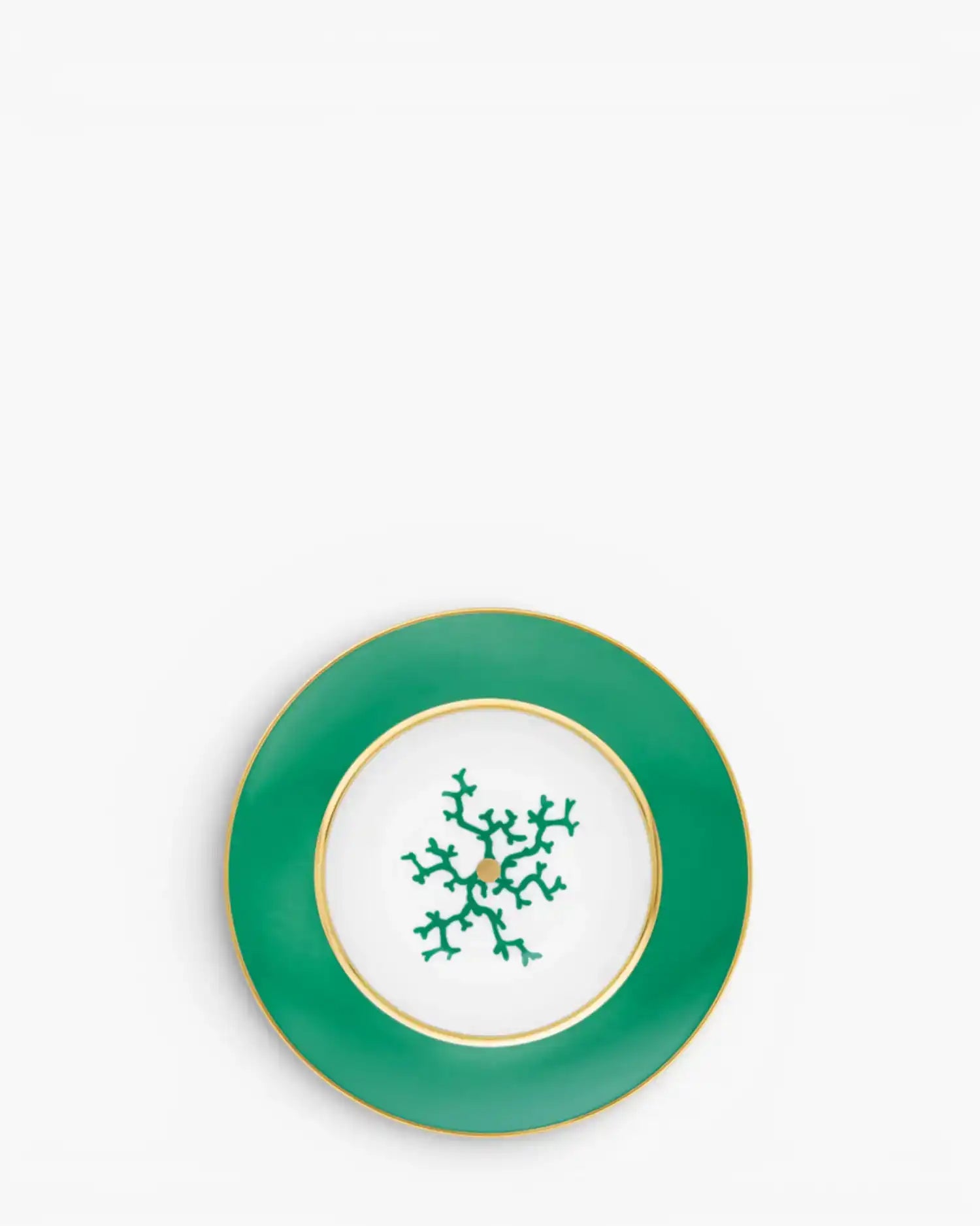 Raynaud Cristobal rim deep plate in Limoges porcelain Emerald Green Cristobal ∅ 21 cm - Buy now on ShopDecor - Discover the best products by RAYNAUD design