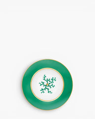 Raynaud Cristobal rim deep plate in Limoges porcelain Emerald Green Cristobal ∅ 21 cm - Buy now on ShopDecor - Discover the best products by RAYNAUD design