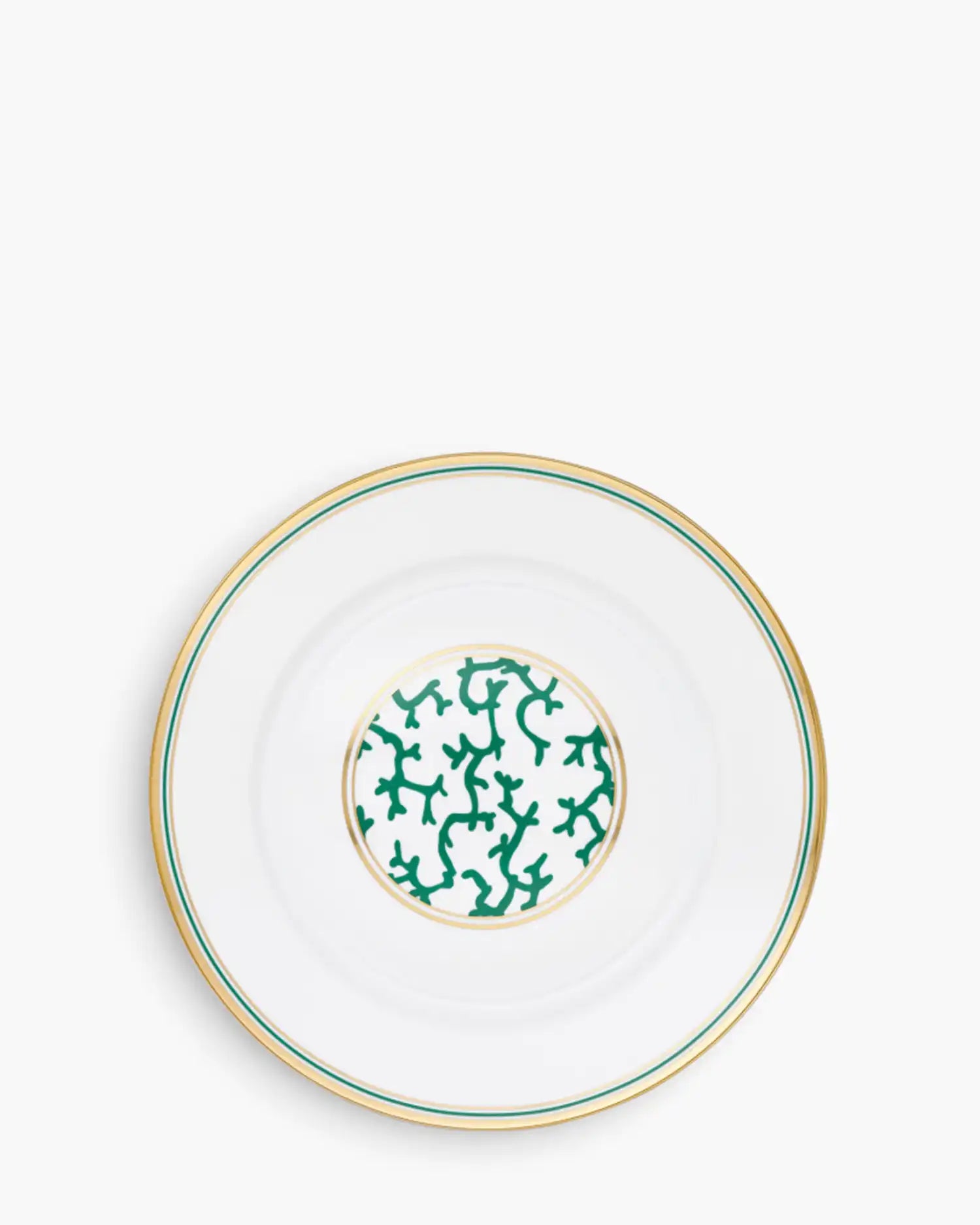 Raynaud Cristobal rim presentation plate in Limoges porcelain Emerald Green Cristobal ∅ 29.5 cm - Buy now on ShopDecor - Discover the best products by RAYNAUD design