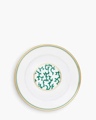 Raynaud Cristobal rim presentation plate in Limoges porcelain Emerald Green Cristobal ∅ 29.5 cm - Buy now on ShopDecor - Discover the best products by RAYNAUD design