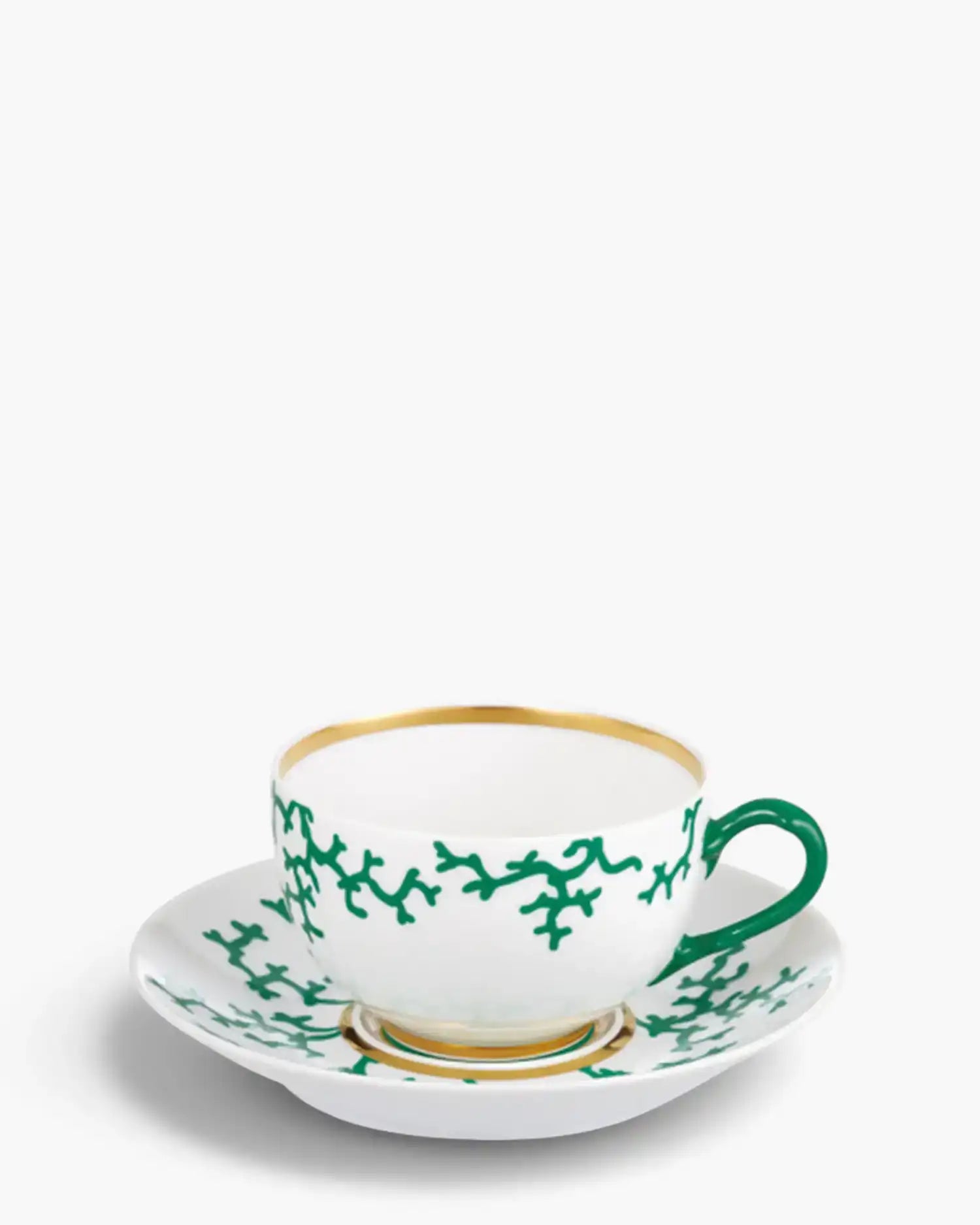 Raynaud Cristobal tea cup with saucer in Limoges porcelain Emerald Green Cristobal 25 cl - Buy now on ShopDecor - Discover the best products by RAYNAUD design