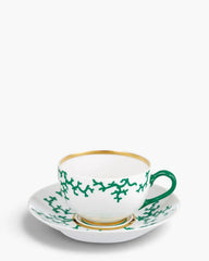 Raynaud Cristobal tea cup with saucer in Limoges porcelain Emerald Green Cristobal 25 cl - Buy now on ShopDecor - Discover the best products by RAYNAUD design