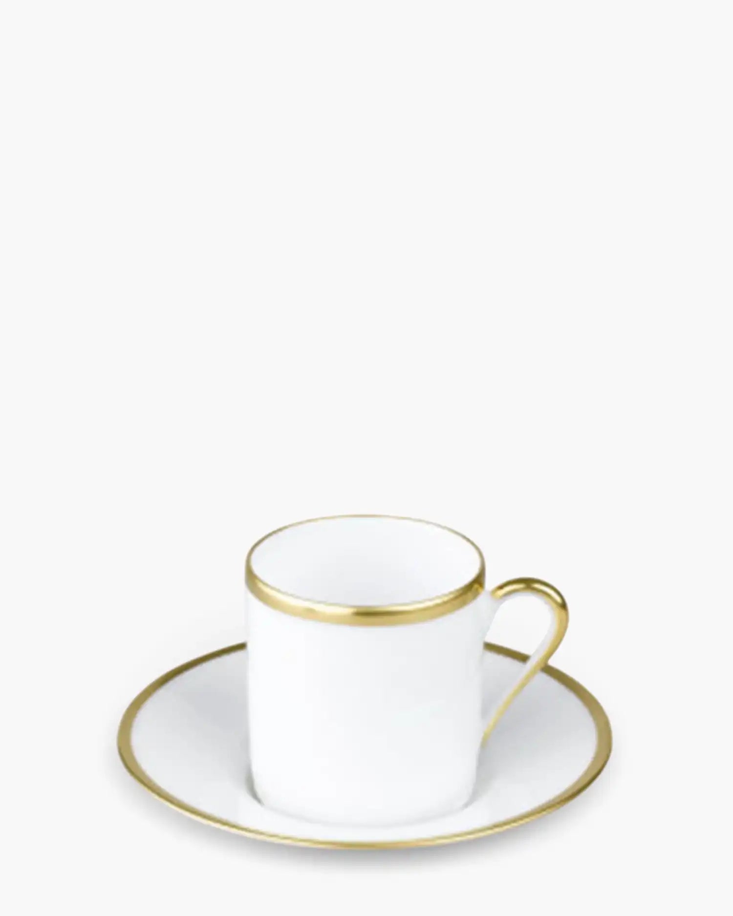 Raynaud Fontainebleau coffee cup with saucer in Limoges porcelain Gold Coffee - Buy now on ShopDecor - Discover the best products by RAYNAUD design