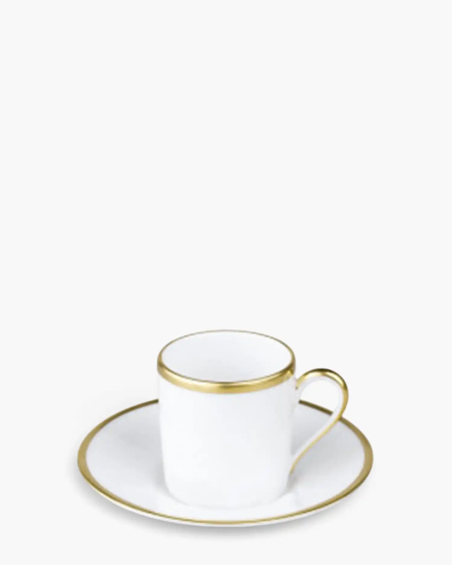 Raynaud Fontainebleau coffee cup with saucer in Limoges porcelain Gold Moka - Buy now on ShopDecor - Discover the best products by RAYNAUD design
