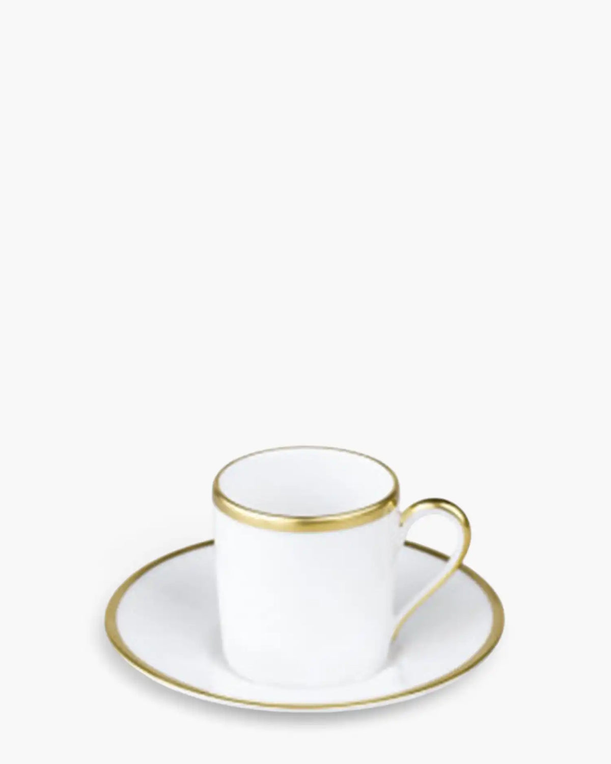 Raynaud Fontainebleau coffee cup with saucer in Limoges porcelain Gold Moka - Buy now on ShopDecor - Discover the best products by RAYNAUD design