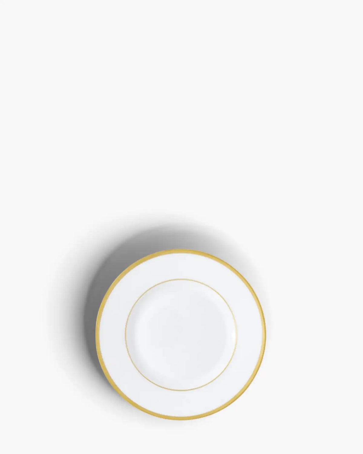 Raynaud Fontainebleau rim dinner plate in Limoges porcelain Gold ∅ 16 cm - Buy now on ShopDecor - Discover the best products by RAYNAUD design