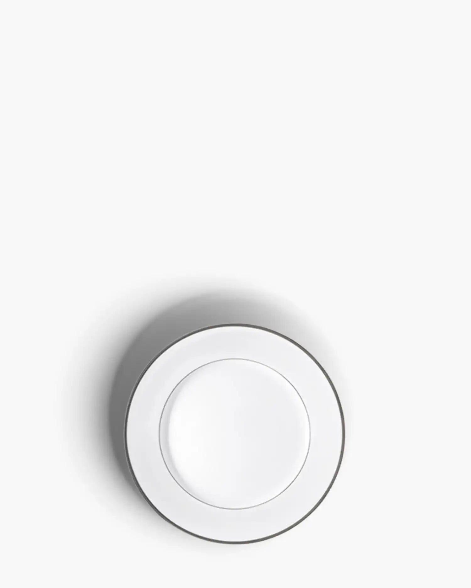 Raynaud Fontainebleau rim dinner plate in Limoges porcelain Platinum ∅ 16 cm - Buy now on ShopDecor - Discover the best products by RAYNAUD design