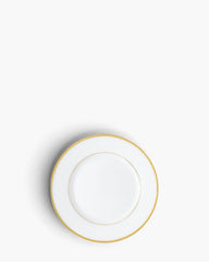 Raynaud Fontainebleau rim dinner plate in Limoges porcelain Gold ∅ 19 cm - Buy now on ShopDecor - Discover the best products by RAYNAUD design
