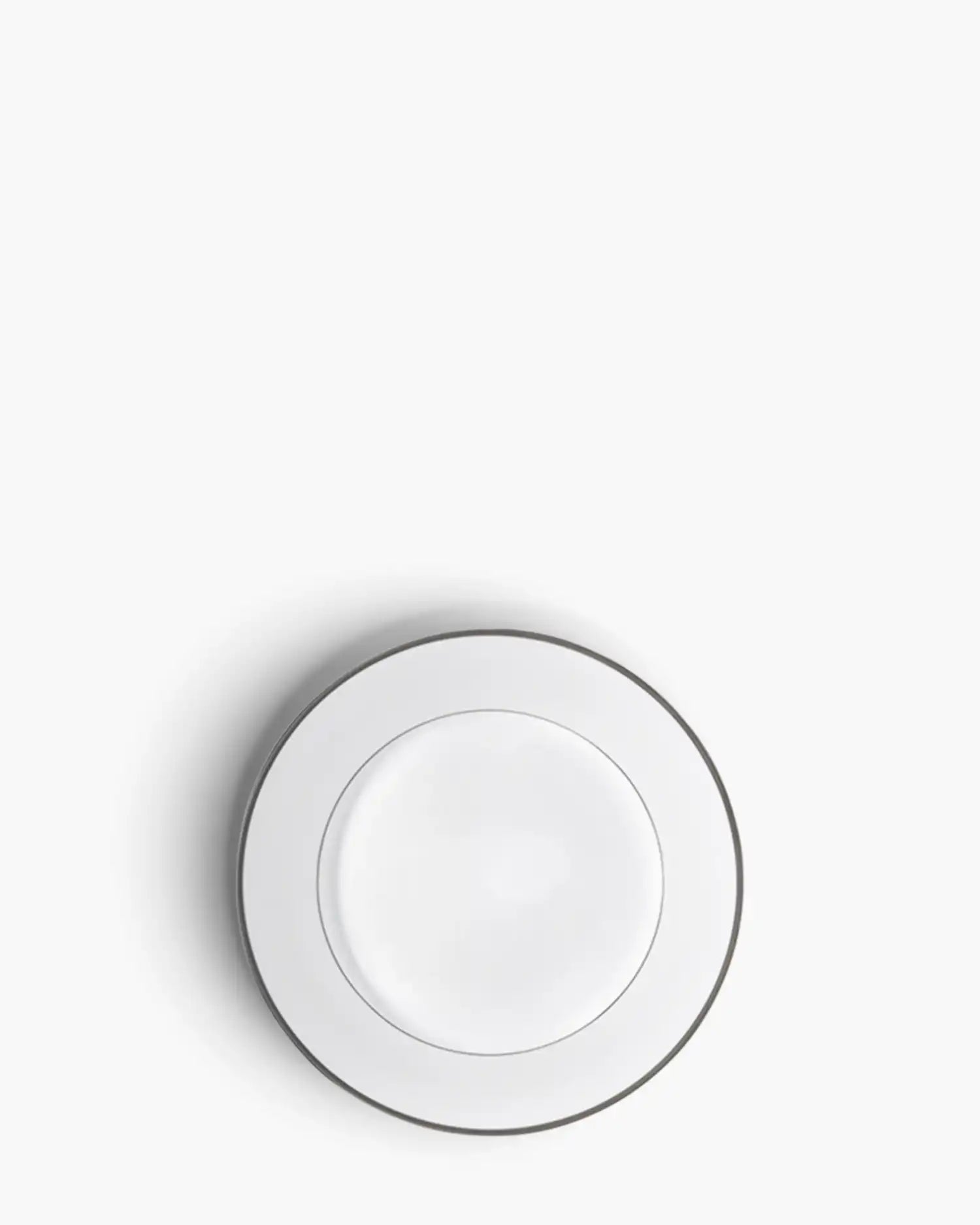 Raynaud Fontainebleau rim dinner plate in Limoges porcelain Platinum ∅ 19 cm - Buy now on ShopDecor - Discover the best products by RAYNAUD design