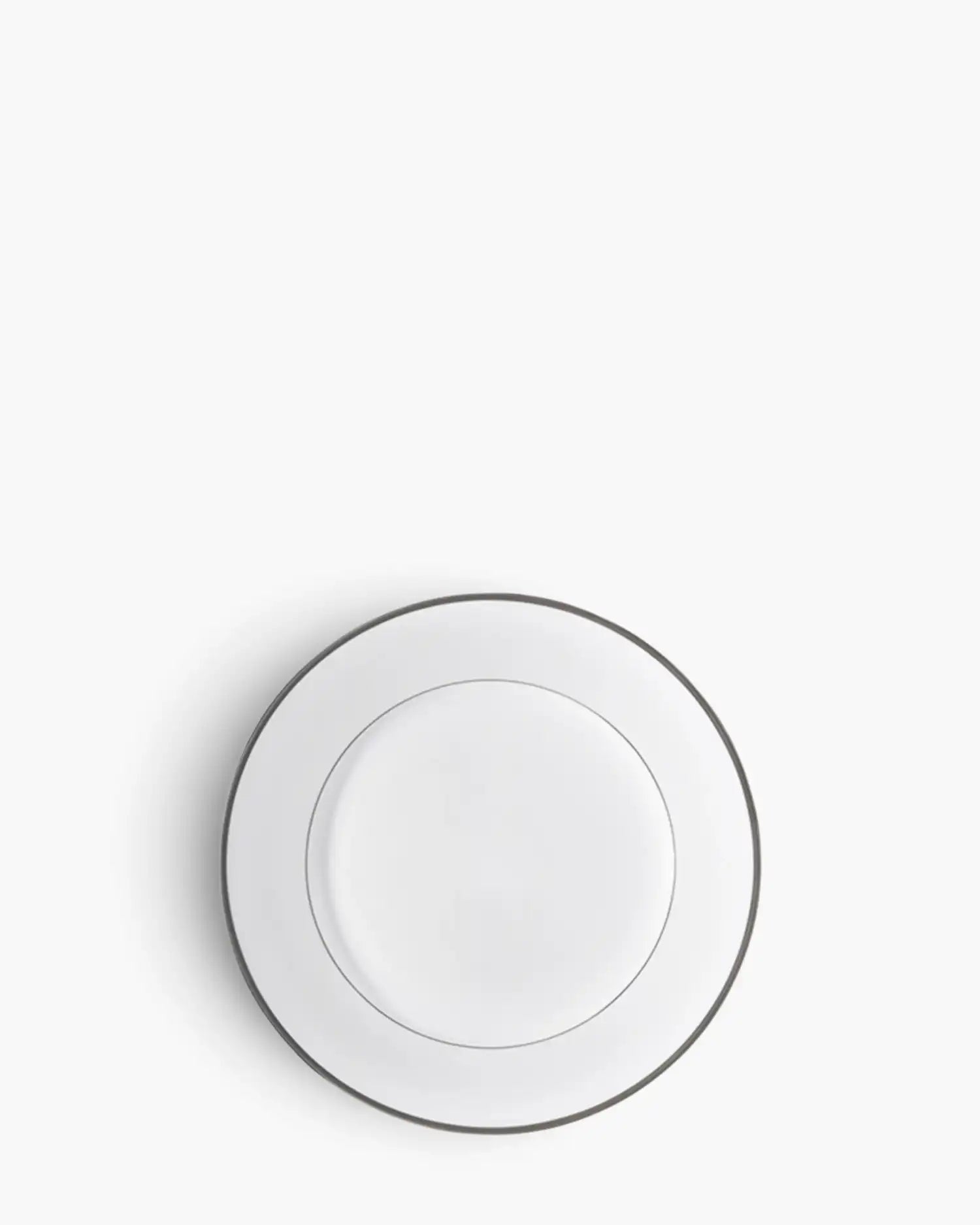 Raynaud Fontainebleau rim dinner plate in Limoges porcelain Platinum ∅ 22 cm - Buy now on ShopDecor - Discover the best products by RAYNAUD design