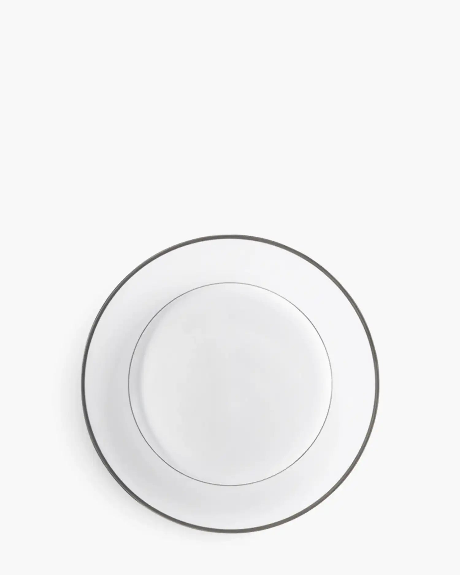 Raynaud Fontainebleau rim dinner plate in Limoges porcelain Platinum ∅ 27 cm - Buy now on ShopDecor - Discover the best products by RAYNAUD design