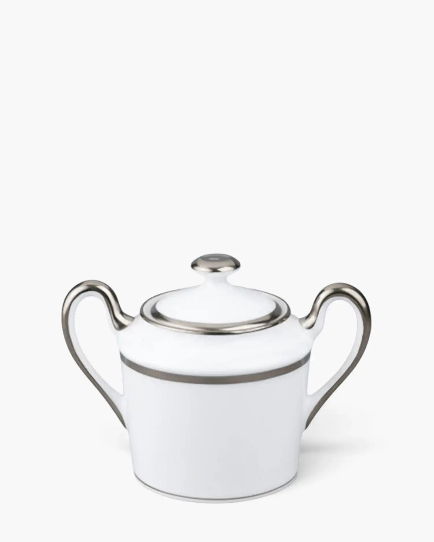 Raynaud Fontainebleau sugar bowl in Limoges porcelain Platinum - Buy now on ShopDecor - Discover the best products by RAYNAUD design