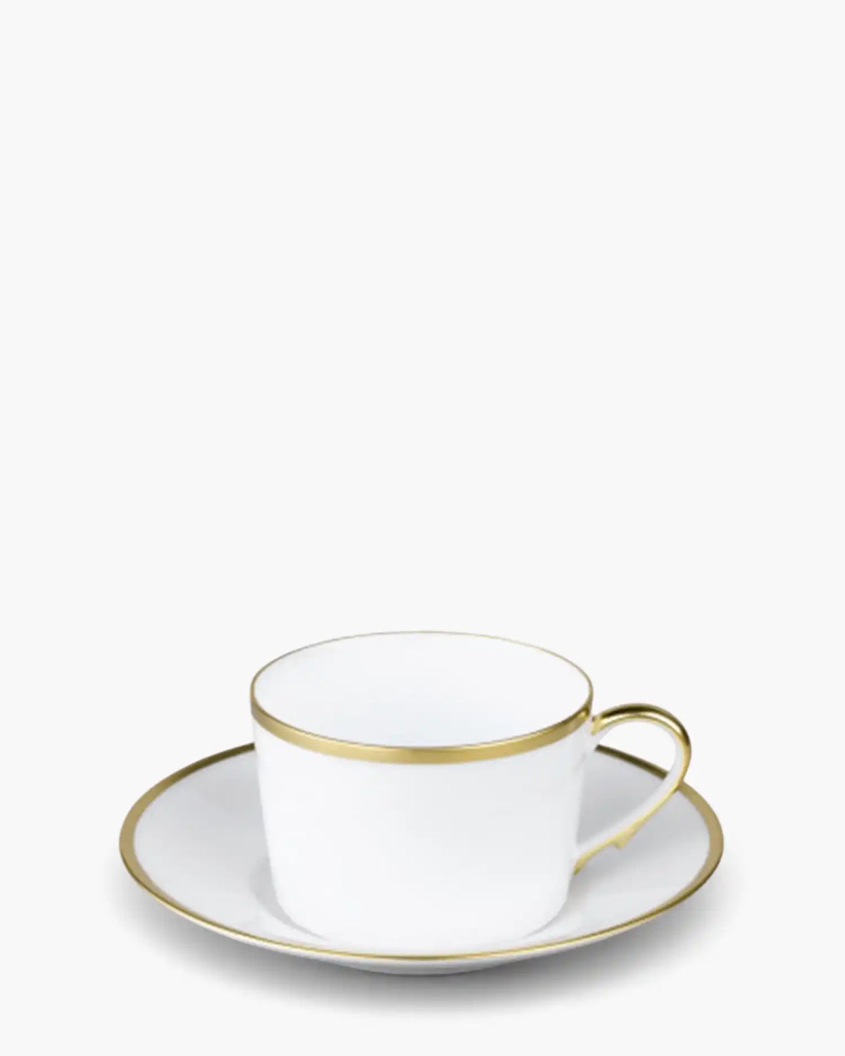 Raynaud Fontainebleau tea cup with saucer in Limoges porcelain Gold 25 cl - Buy now on ShopDecor - Discover the best products by RAYNAUD design