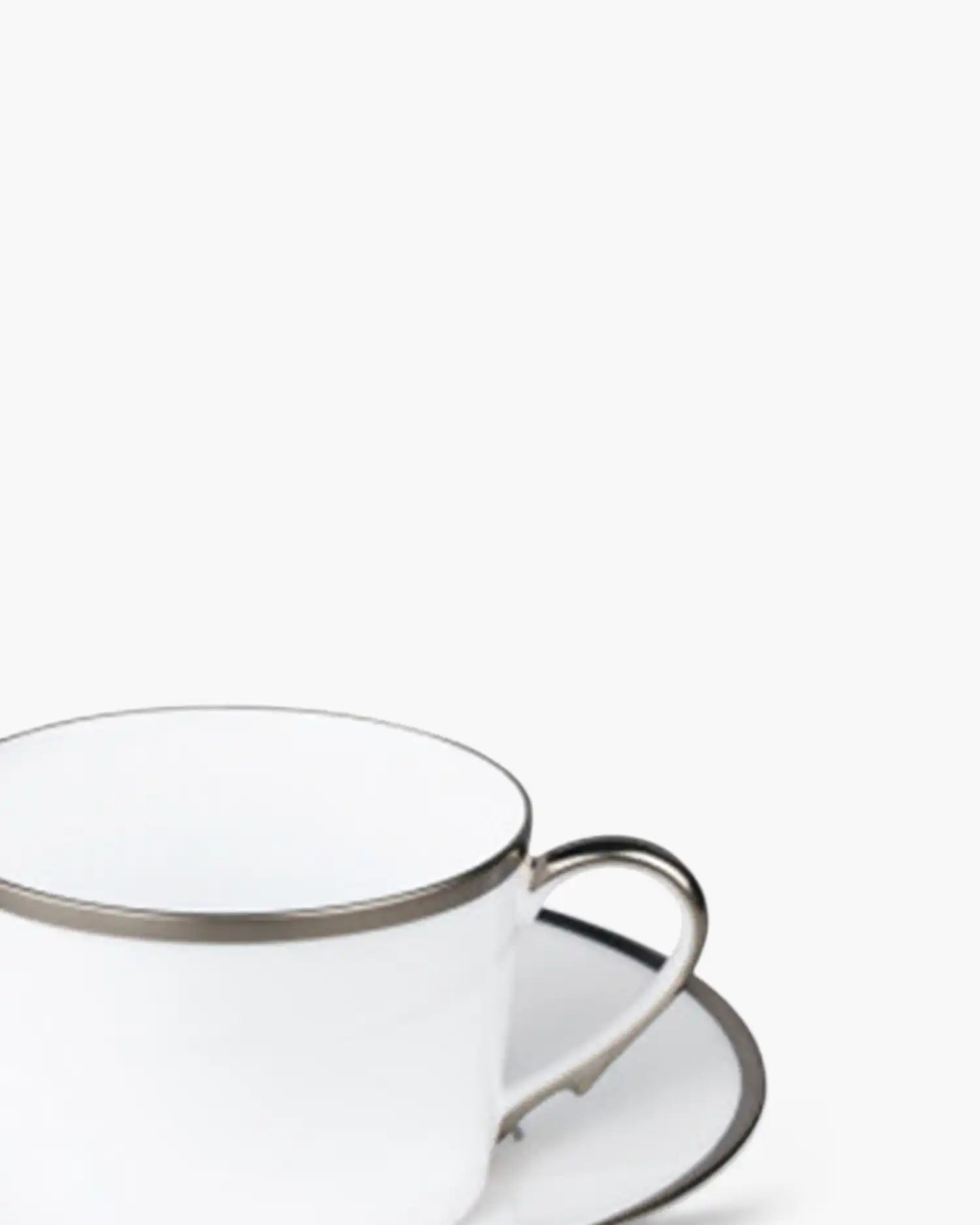 Raynaud Fontainebleau tea cup with saucer in Limoges porcelain - Buy now on ShopDecor - Discover the best products by RAYNAUD design