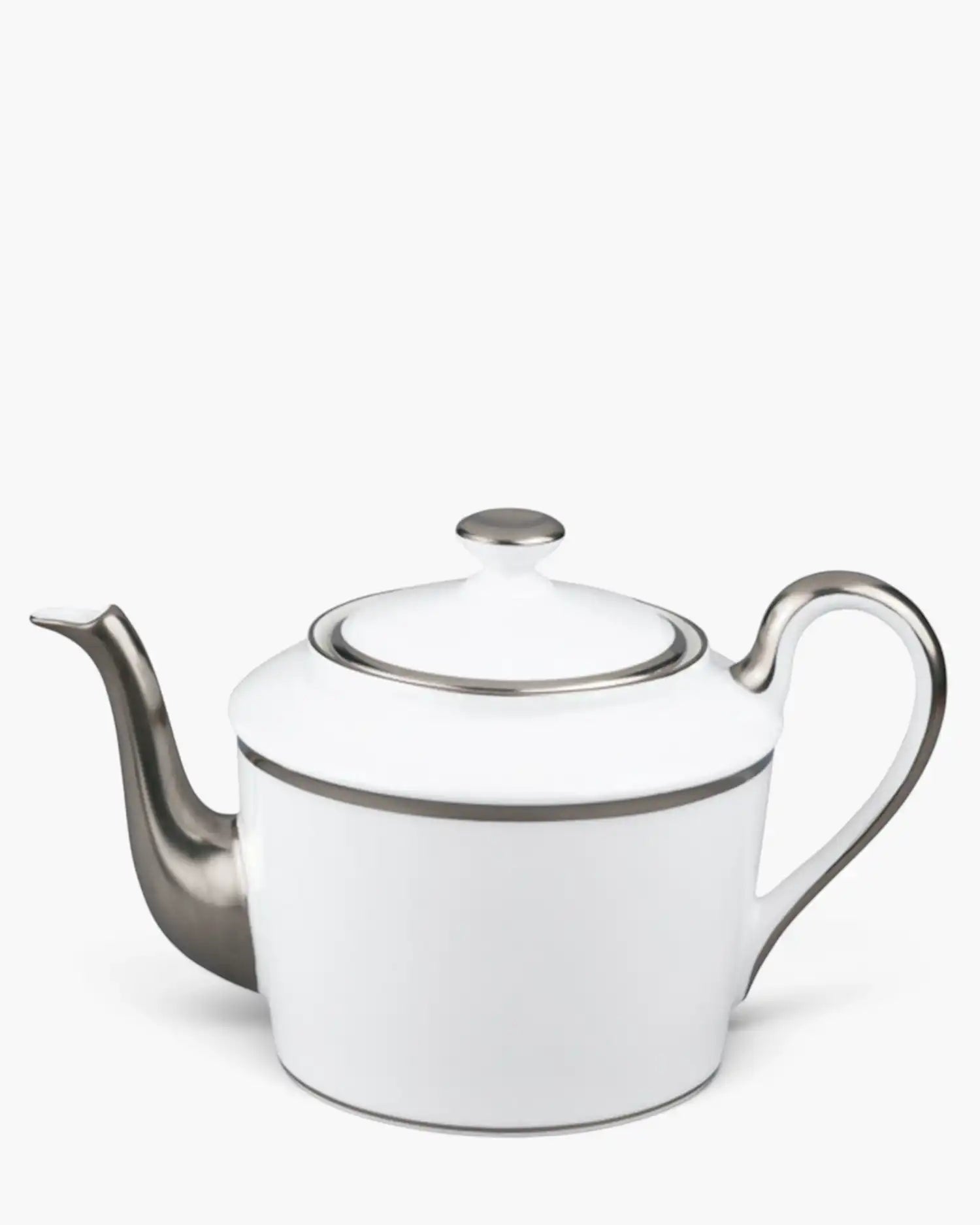 Raynaud Fontainebleau teapot in Limoges porcelain Platinum 92 cl - Buy now on ShopDecor - Discover the best products by RAYNAUD design