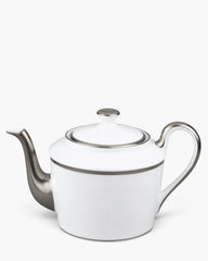 Raynaud Fontainebleau teapot in Limoges porcelain Platinum 92 cl - Buy now on ShopDecor - Discover the best products by RAYNAUD design