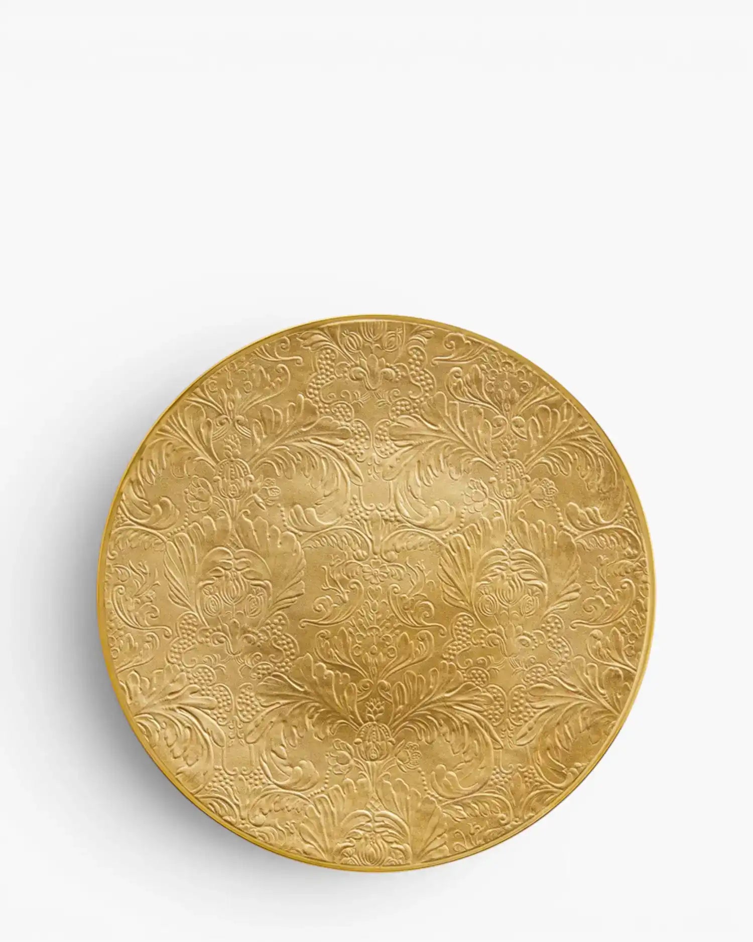 Raynaud Italian Renaissance coupe presentation plate in Limoges porcelain Gold ∅ 32 cm - Buy now on ShopDecor - Discover the best products by RAYNAUD design