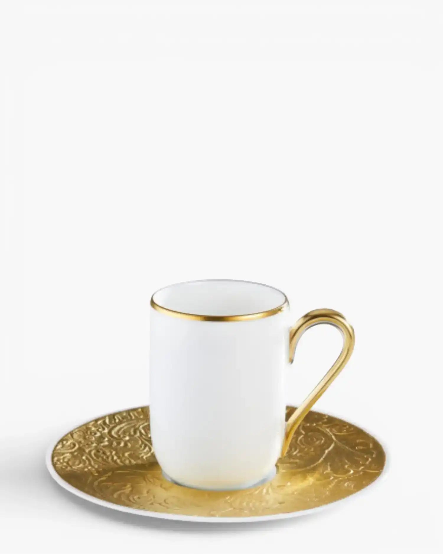Raynaud Italian Renaissance coffee cup with saucer in Limoges porcelain Gold Espresso - Buy now on ShopDecor - Discover the best products by RAYNAUD design