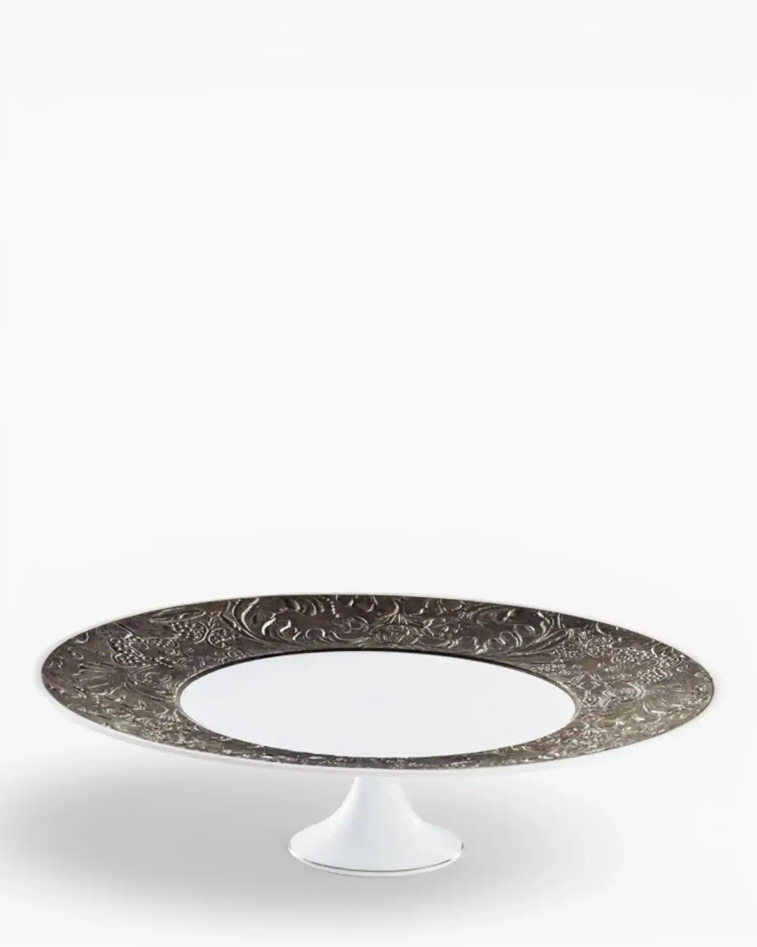 Raynaud Italian Renaissance petit four stand in Limoges porcelain Platinum ∅ 27 cm - Buy now on ShopDecor - Discover the best products by RAYNAUD design