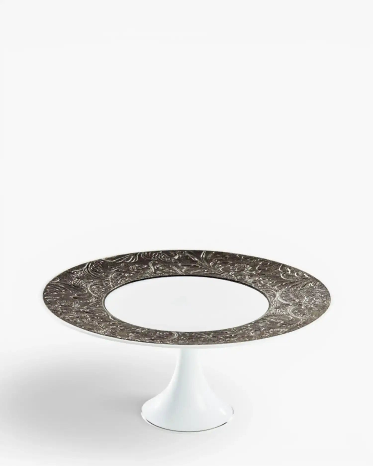 Raynaud Italian Renaissance petit four stand in Limoges porcelain Platinum ∅ 24 cm - Buy now on ShopDecor - Discover the best products by RAYNAUD design