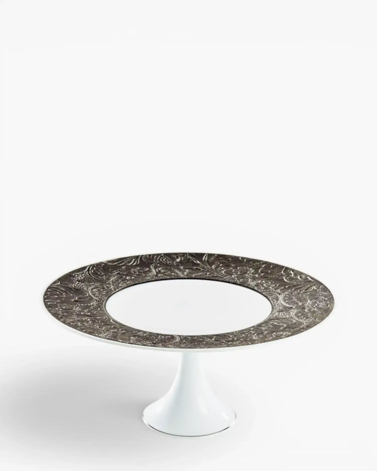 Raynaud Italian Renaissance petit four stand in Limoges porcelain Platinum ∅ 24 cm - Buy now on ShopDecor - Discover the best products by RAYNAUD design