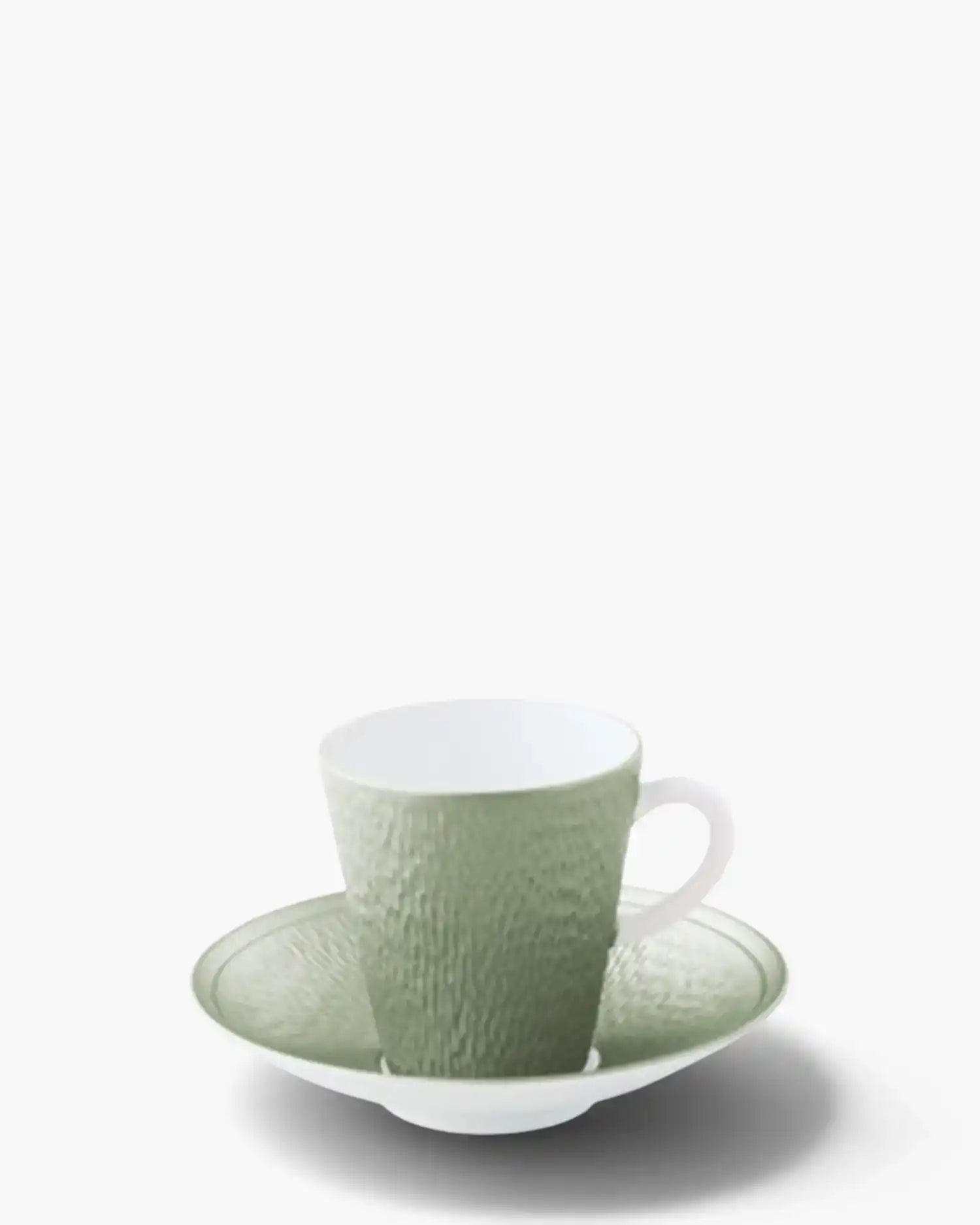 Raynaud Minéral coffee cup with saucer in Limoges porcelain with coloured decoration Iridescent celadon Coffee - Buy now on ShopDecor - Discover the best products by RAYNAUD design