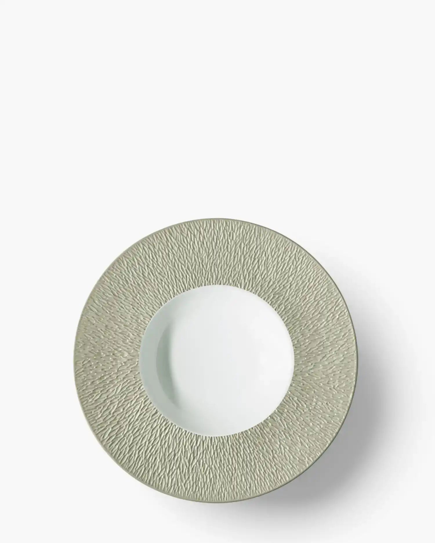 Raynaud Minéral deep plate in Limoges porcelain with coloured decoration Iridescent celadon ∅ 27 cm - Buy now on ShopDecor - Discover the best products by RAYNAUD design